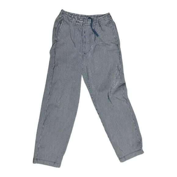 UNIQLO Cotton Relaxed Ankle Pants (Hickory Stripe) Size S - Picture 1 of 6
